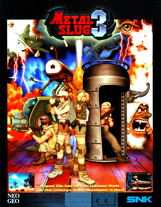 Metal Slug 3 (NGM-2560, earlier) Arcade Game Cover
